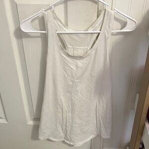 Lululemon love tank pleated rima Cotten blend curved hem racerback pit to pit 15